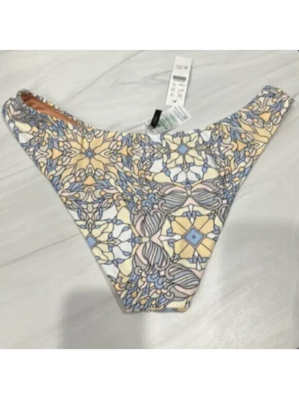 NWT J.Crew Blue & Orange Active Longline Swim Bikini Bottoms Size Small - Picture 4 of 5